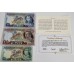 IRELAND 1977 . ONE 1 - TEN 10 POUNDS BANKNOTE . SPECIMEN SET